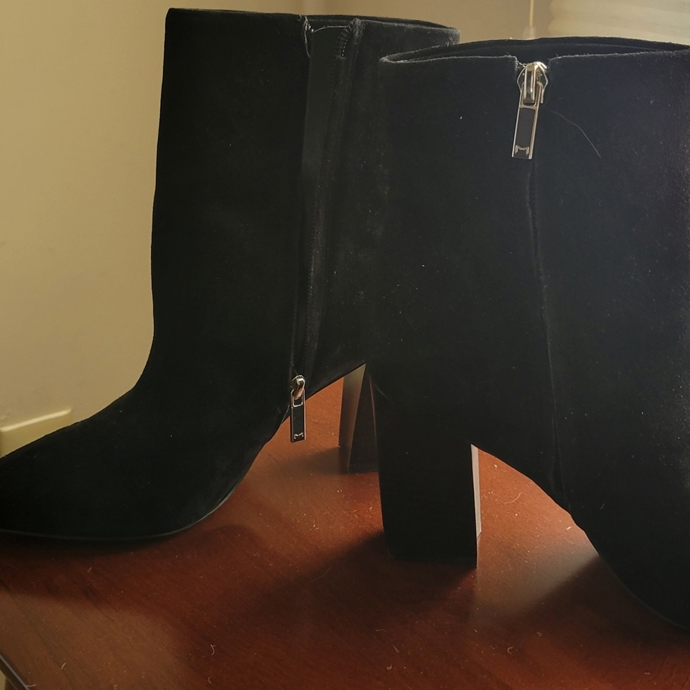 Marc Fisher Black Suede Booties